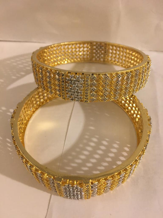 Dimond gold pltd bangles size 6