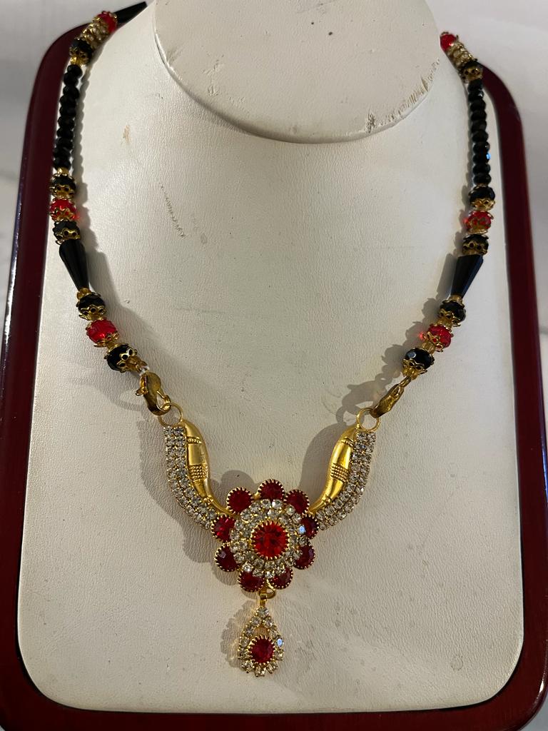 Mangal Sutra Design 18" Long Necklace